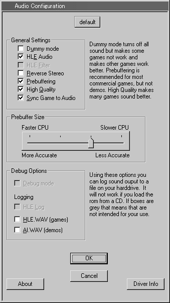 Audio Configuration 2.0